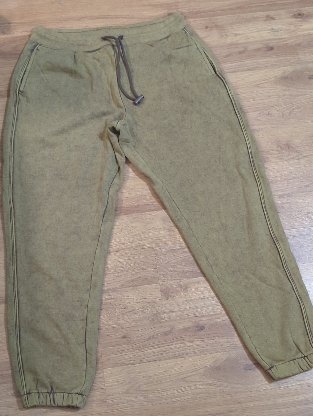 Olive Green Men's Jogger Pants - Casual Comfort Size XL